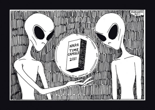 Editorial Cartoon: Time capsule
